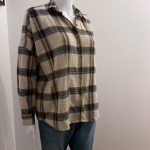 Sessun Plaid Button-Up Shirt